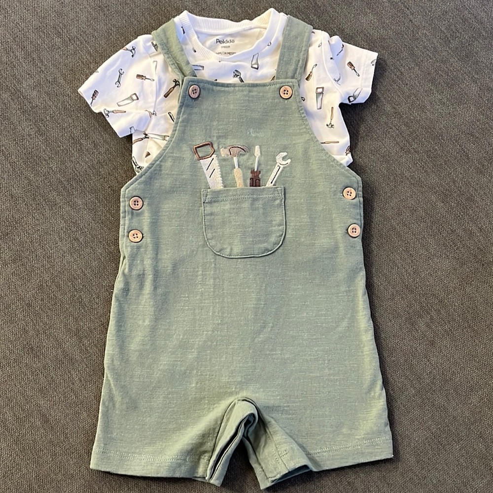 PEKKLE MATCHING SET T-SHIRT & OVERALL 24 MONTHS